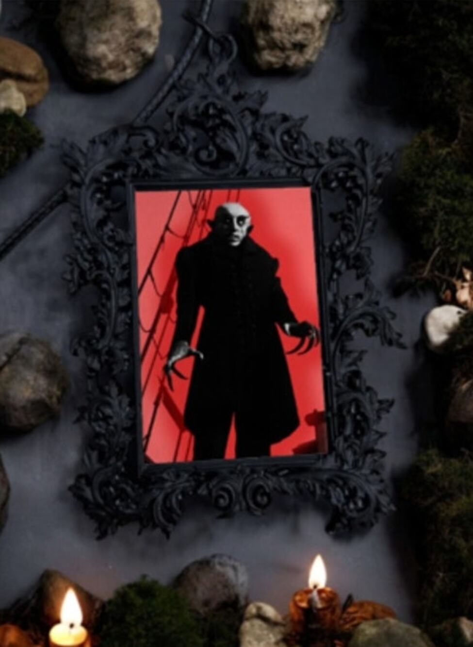 Nosferatu Pendant Red Vampire Necklace Dracula Classic Horror Movie Jewelry